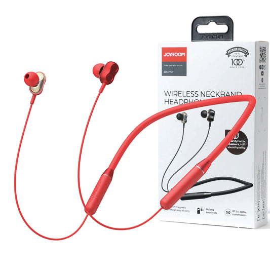 JOYROOM JR-DY01 WIRELESS MAGNETIC NECKBAND HEADPHONE RED -GREEN